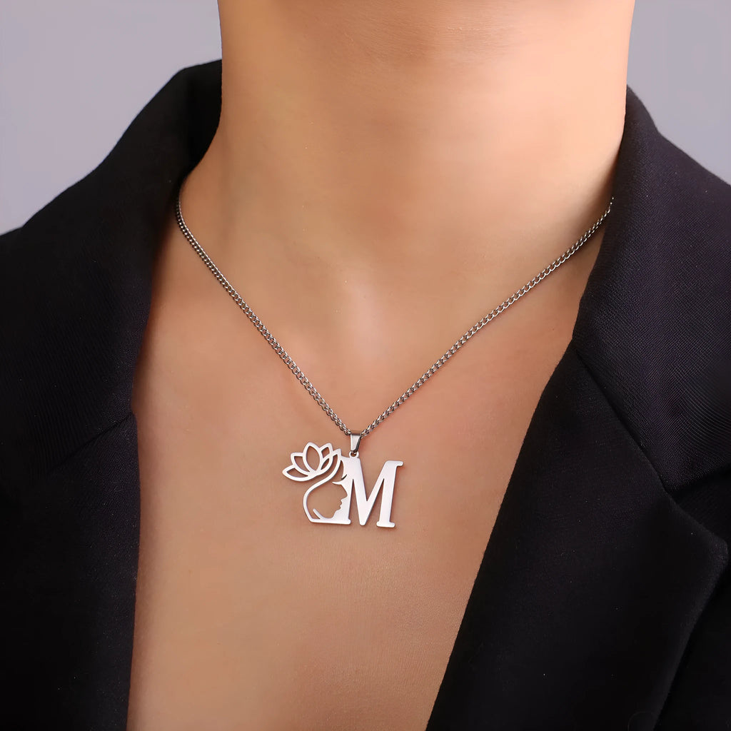 Stainless steel necklace with cross chain design in gold electroplated finish