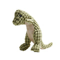 Grey, green, or orange bite-resistant rubber dog toy with sound feature for chewing.