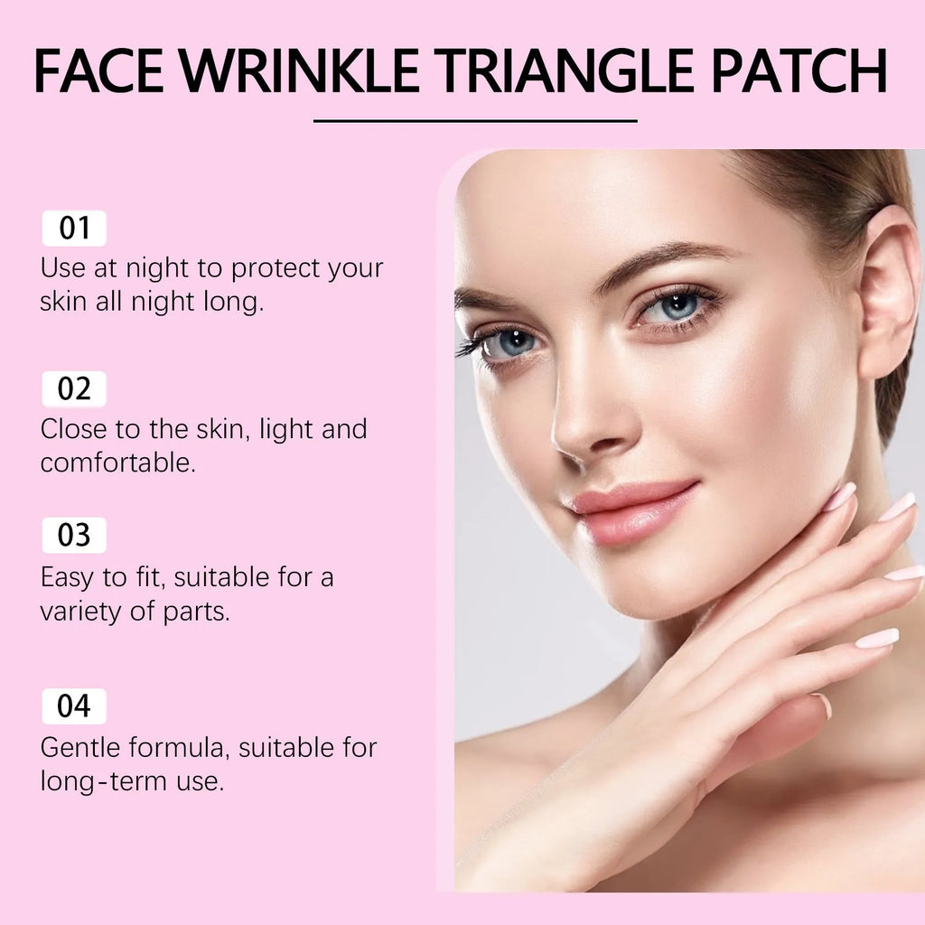 Facial fine lines nursing adhesive bandage patch with hyaluronic acid for wrinkle care, 144 patches pack