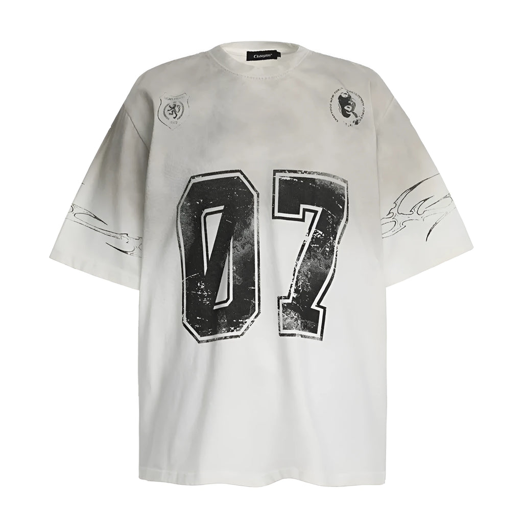 Men's classic crew neck short-sleeved cotton t-shirt in white and black colours