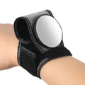 Black nylon bicycle wrist rear-view mirror for cycling safety without handlebar mounting