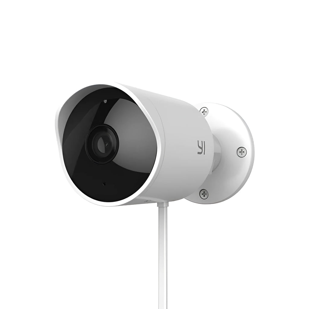 White wireless dome security camera 1080P with 3.6mm lens for night vision outdoor monitoring