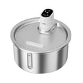 Stainless steel heated water fountain for cats and dogs with nine temperature settings