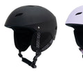 Men's protective snow helmet in black and white heart colour, EPS and ABS construction for skiing