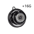 V380 white wireless indoor security camera with 1080P lens and night vision mounted on a wall