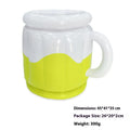 Bright yellow inflatable PVC ice bucket designed for chilling beer steins at outdoor events.