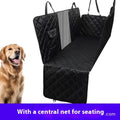 Pet car cushion anti-dirty cloth mat for dogs in black with medium mesh on car seat