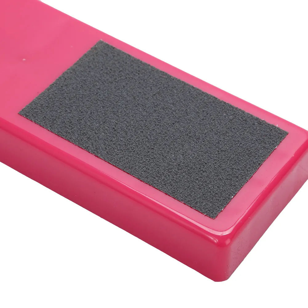 Imported pink and white flexible ballet foot trainer for instep muscle rotation exercises.