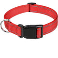 Adjustable nylon dog chest strap collar in black, blue, red, green, orange, purple, and lake blue