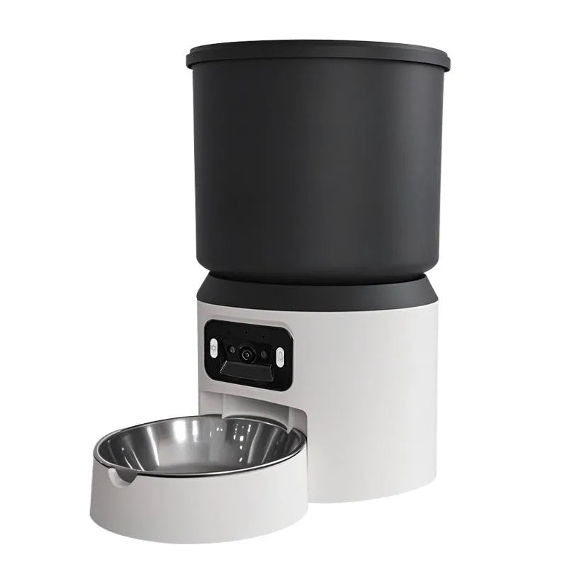 4 litre smart pet feeder with plastic or stainless steel bowl options
