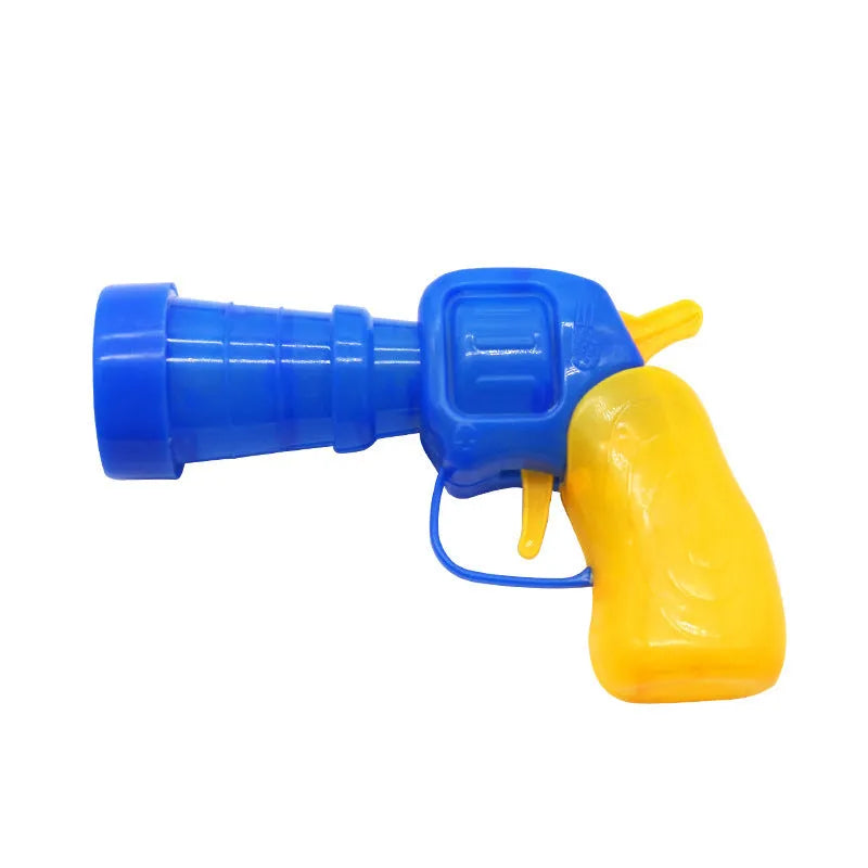 30cm plush pet toy gun with soft yarn balls for interactive indoor play with cats and dogs