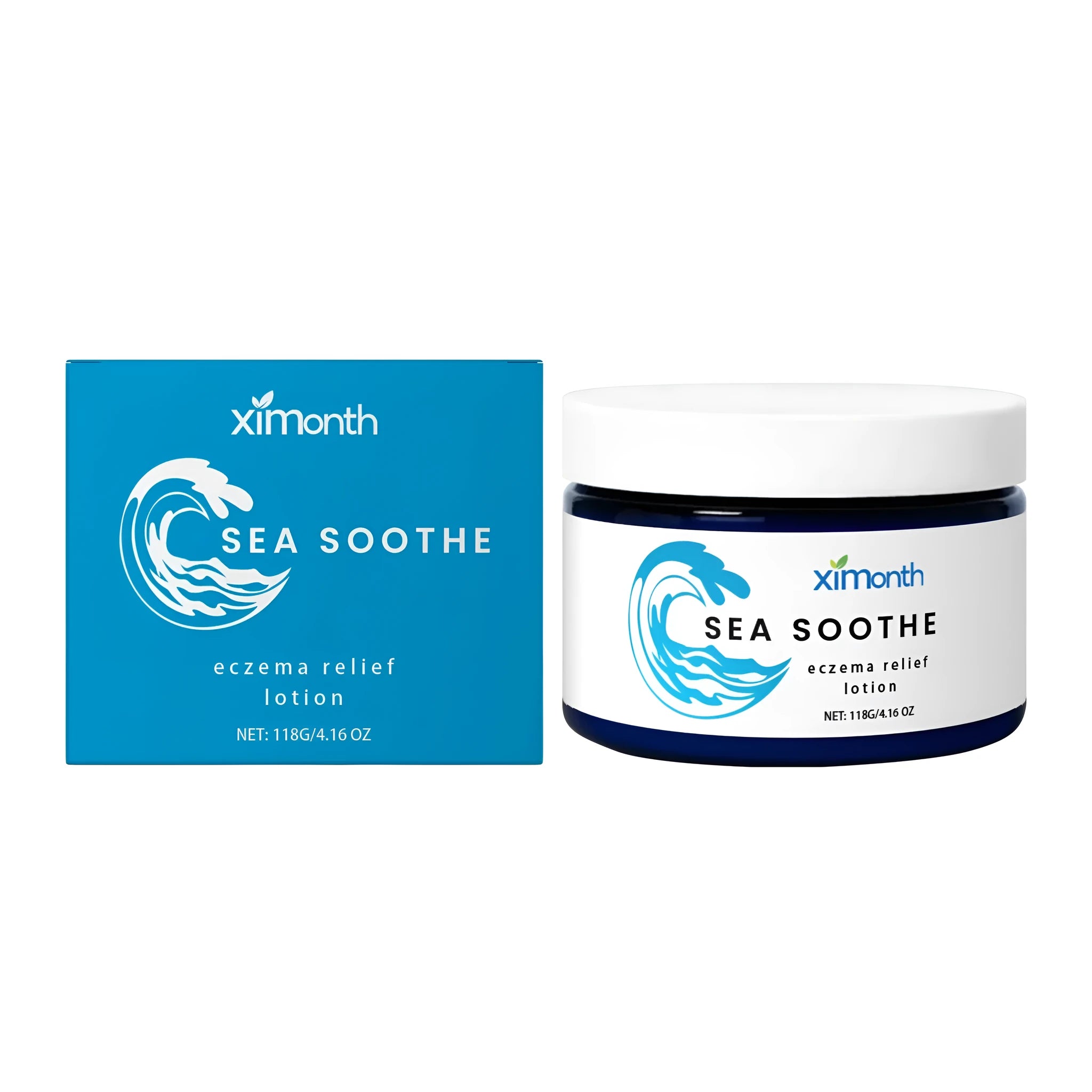Barrier repair cream in a white pot with 118g label, featuring shea butter and mint leaves formulation