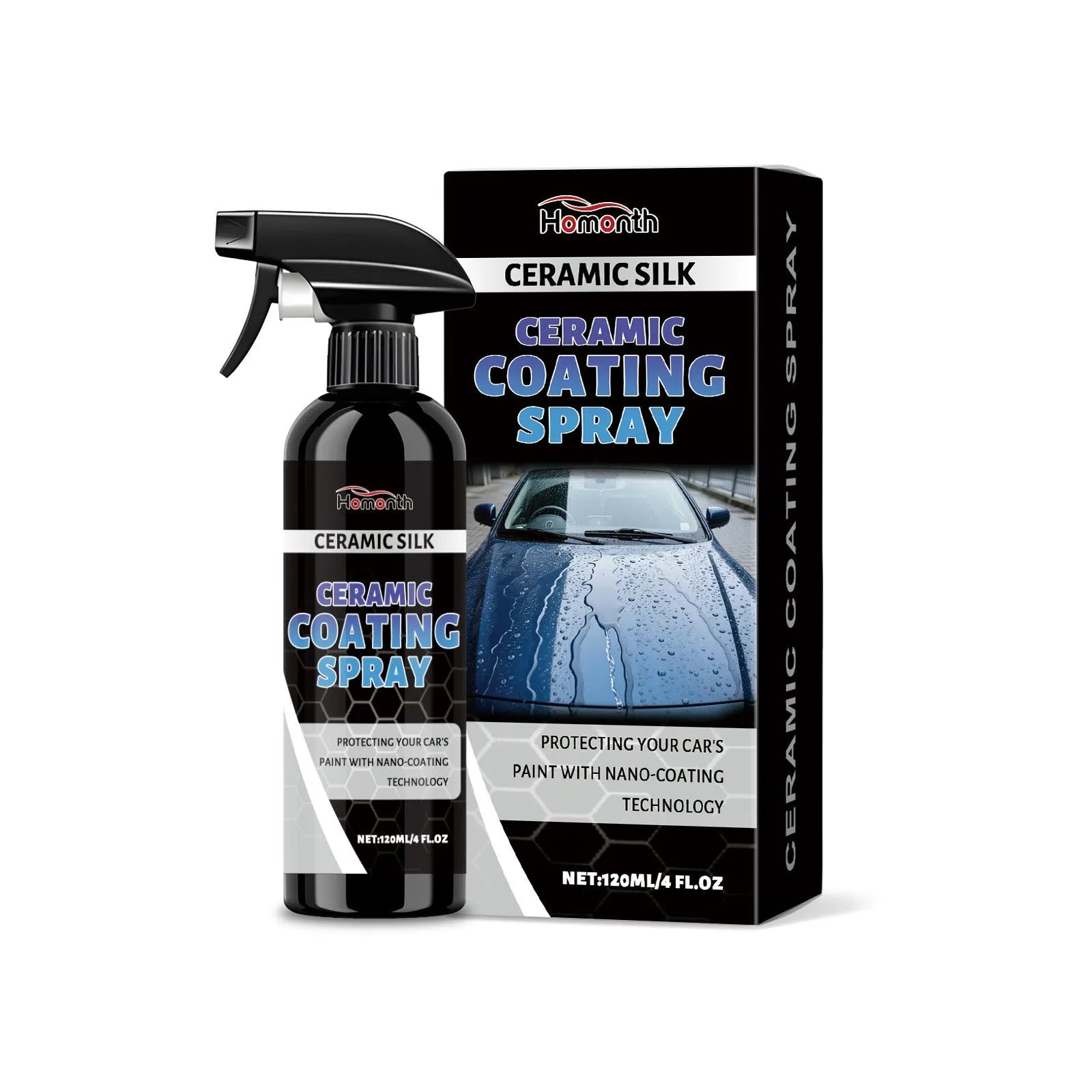 120ml ceramic coating spray bottle for surface protection and anti-fading treatment