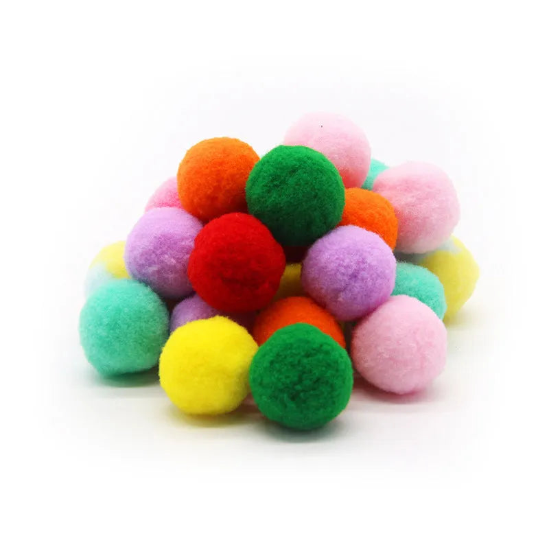 30cm plush pet toy gun with soft yarn balls for interactive indoor play with cats and dogs