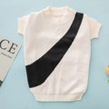 Casual-style knitted wool dog sweater for corgis and poodles shown in assorted colours.