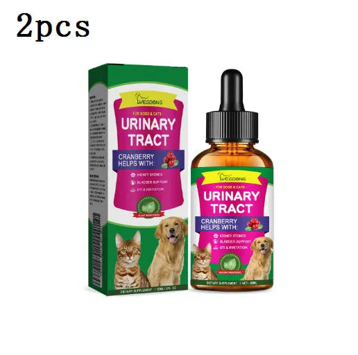 60ml bottle of Pet Pain Relief Universal Care Solution with natural extracts for dogs and cats