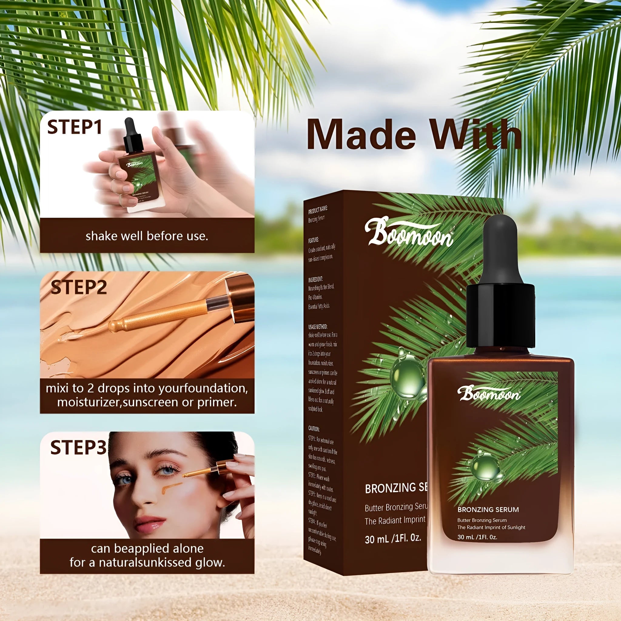 Bronze black leather care solution 30ml nursing oil bottle with dimensions 101 x 45.3mm