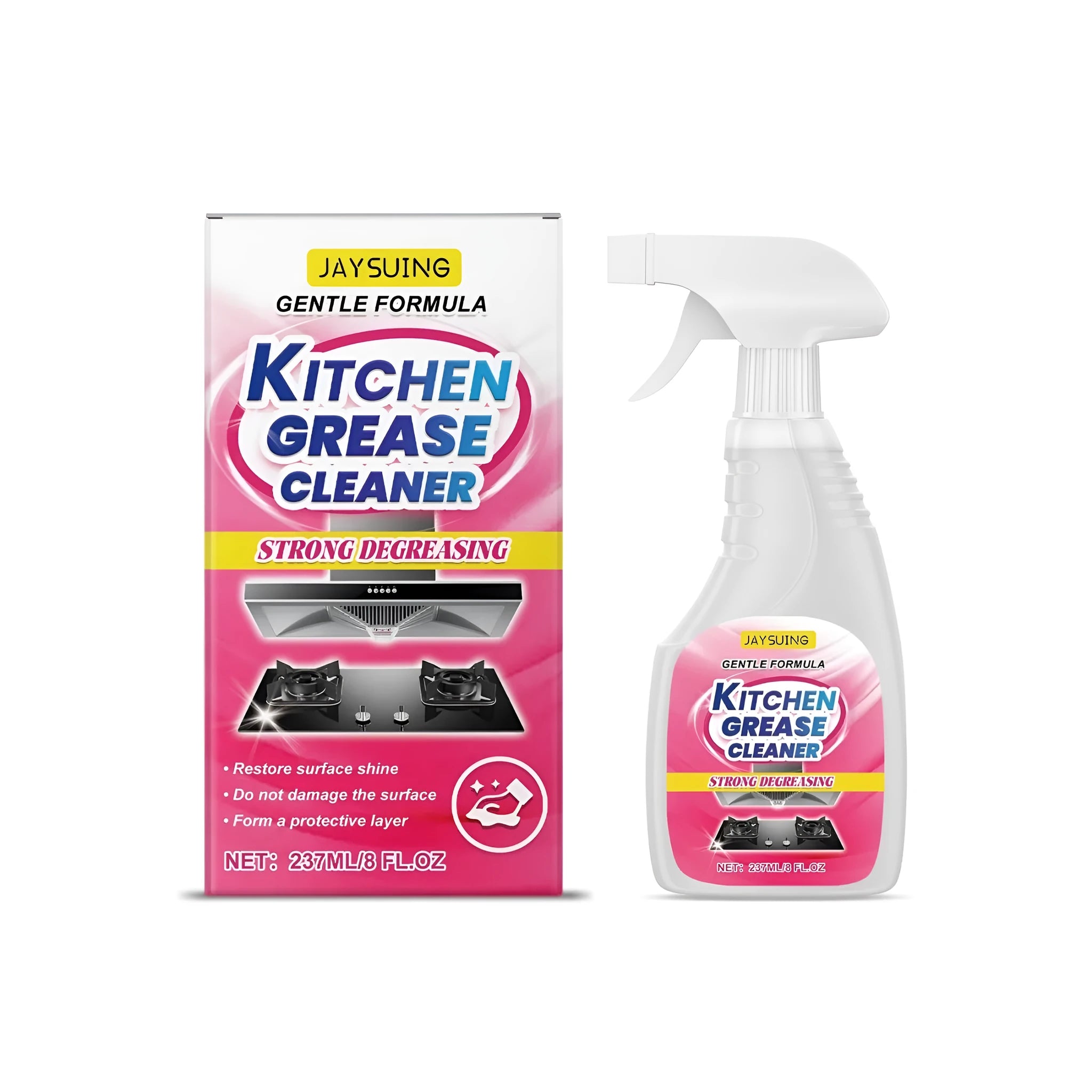 237ml bottle of kitchen grease cleaner spray for cleaning hobs and ovens