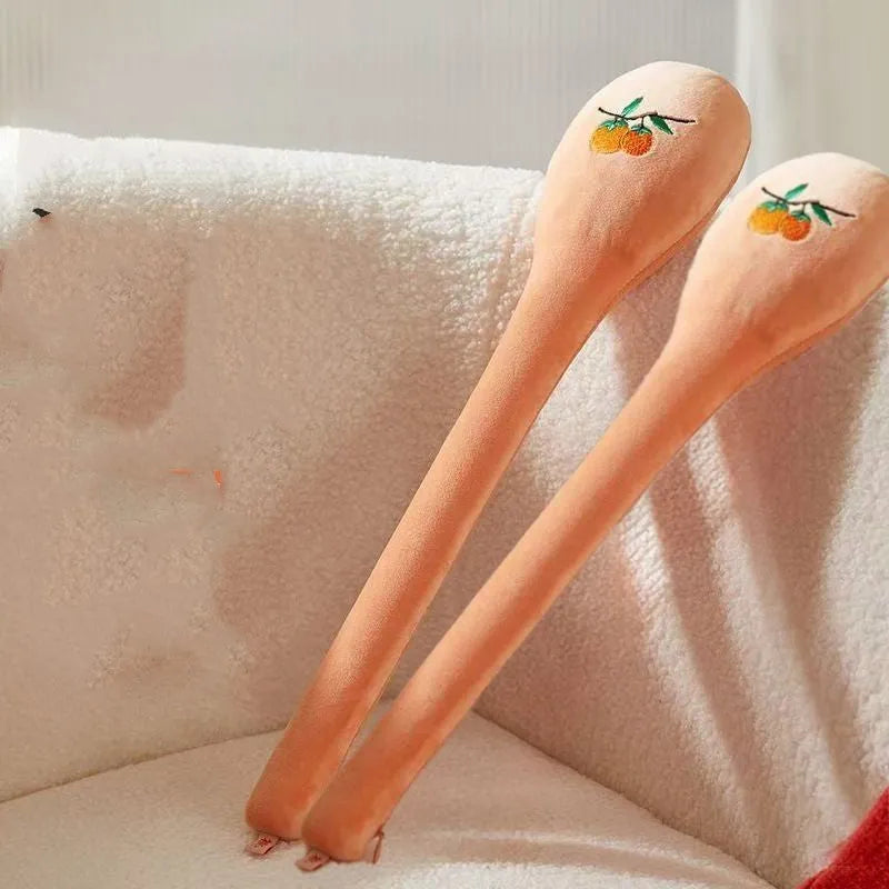 48 cm wooden percussion therapy stick with zipper handle for back pounding massage