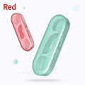 Individual single-pack dental floss pieces in plastic packaging bag for portable oral hygiene