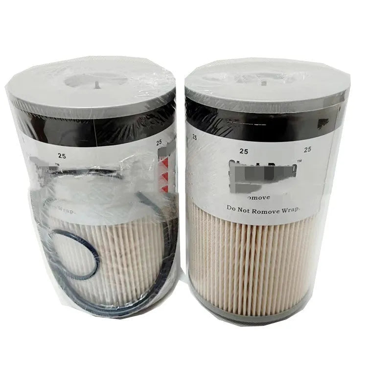 FS19764 diesel fuel filter for generator sets showing 10mm connections.
