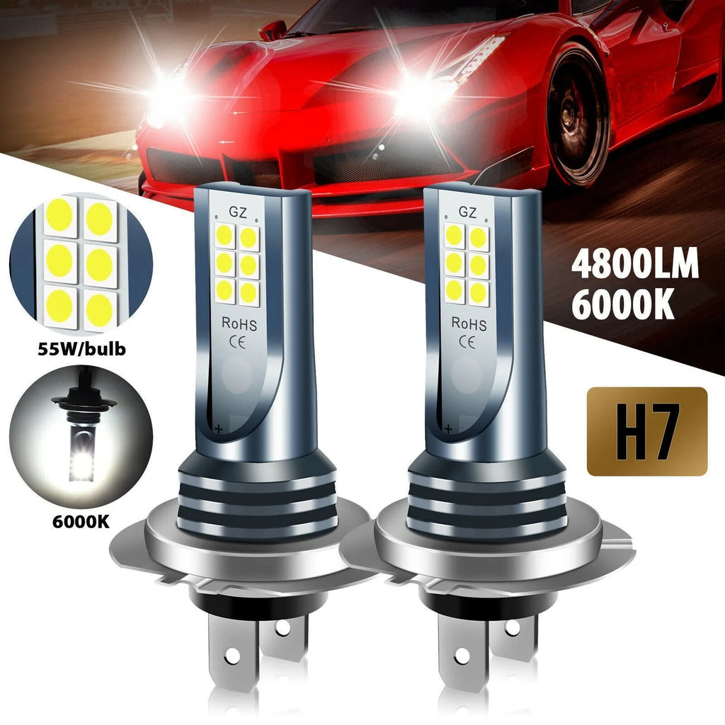 12 SMD LED car fog light bulb with aviation aluminium housing for H7 9005 H11 fittings