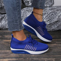 Breathable mesh lace-up flat shoes with platform sole, low heel, round toe, available in black