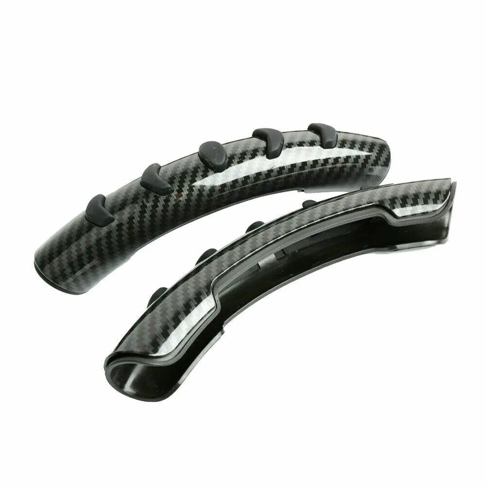 Carbon fibre black automobile steering wheel anti-skid sleeve for 38cm diameter wheels