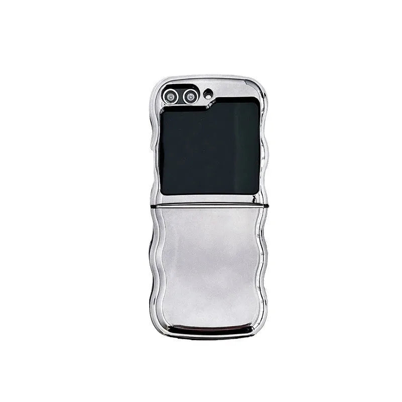 Electroplated purple PC phone case for Samsung Galaxy Z Flip 3 4 5 6