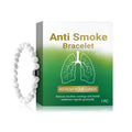 Adjustable women's bracelet made from blue-green synthetic turquoise for smoke prevention.