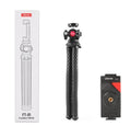 Black octopus style mobile phone tripod set with clip extended to 360mm length