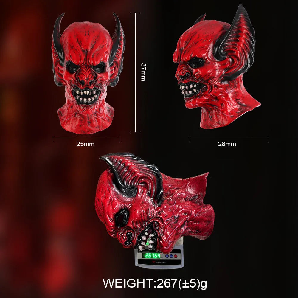 Red bat hood mask for Halloween dress up and costume parties