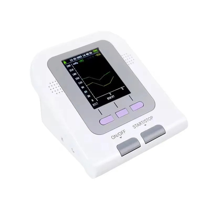 CONTEC08A veterinary digital blood pressure monitor unit with colour screen and adjustable cuff.