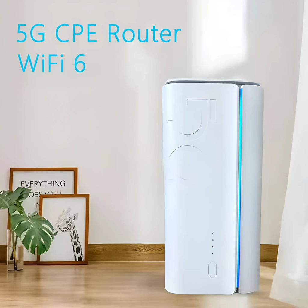 4G CPE wireless router with Qualcomm or Zhanrui chip options, measuring 51mm by 30mm by 5mm