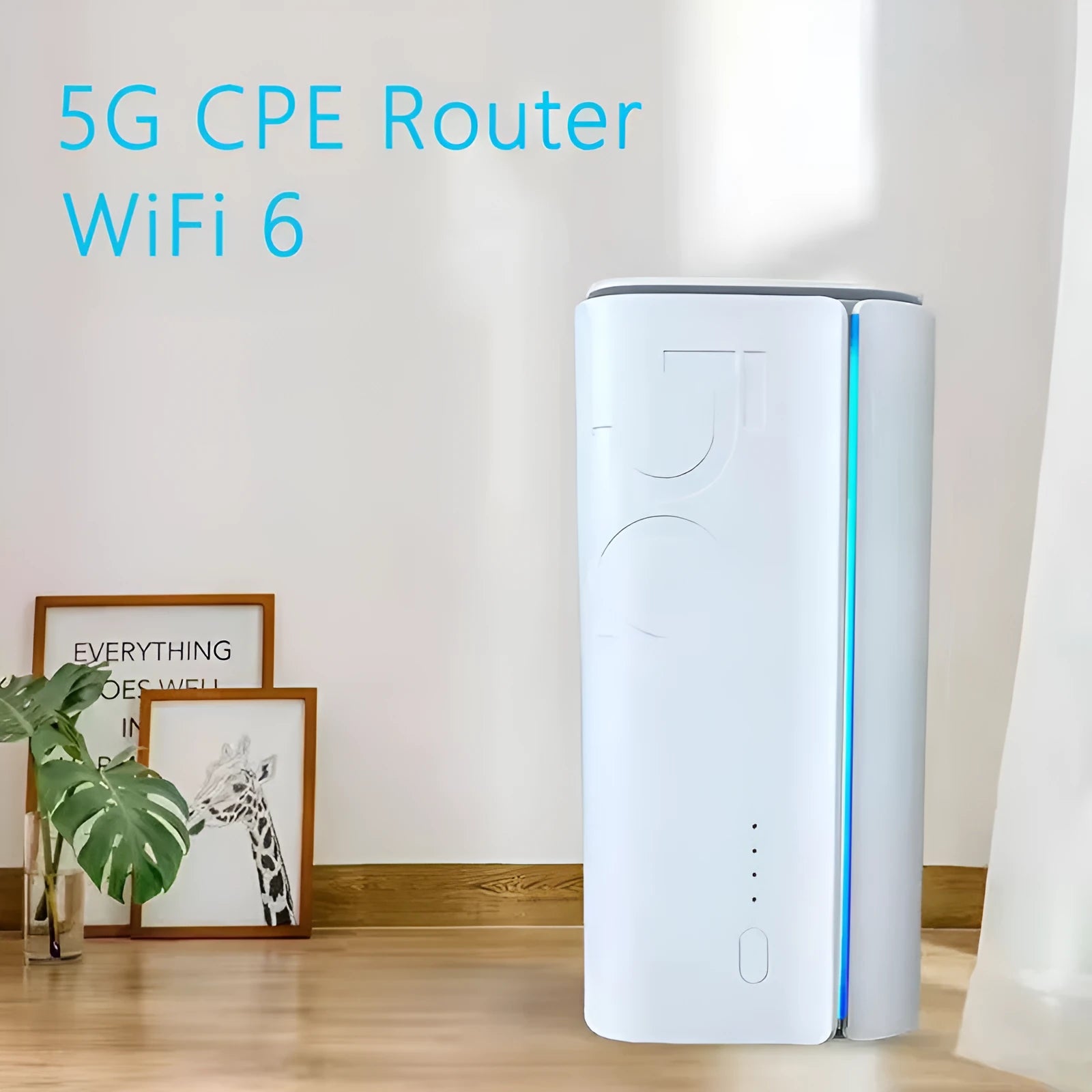 4G CPE wireless router with Qualcomm or Zhanrui chip options, measuring 51mm by 30mm by 5mm