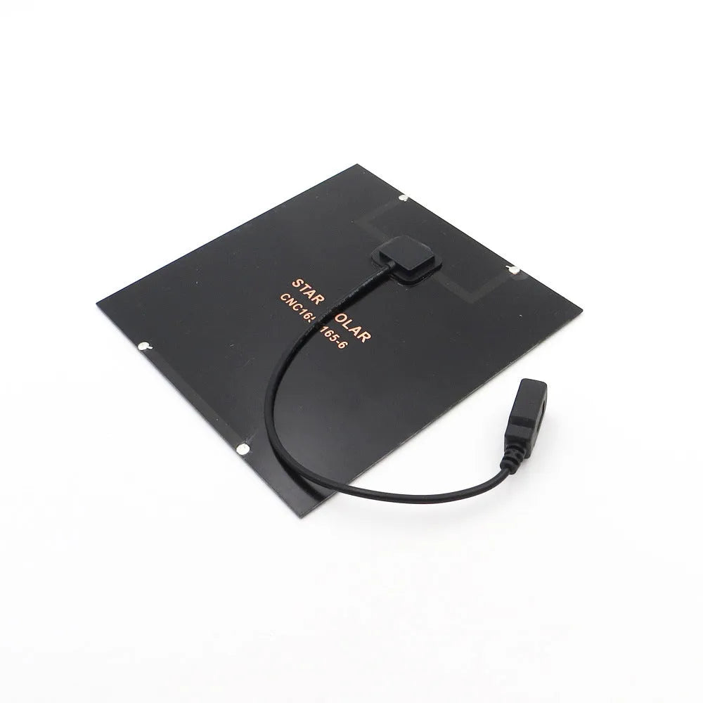 6V solar panel fan charger with USB output, epoxy construction, multiple power sizes