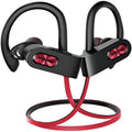 Flame2 black hanging ear Bluetooth headset showing ear hook design