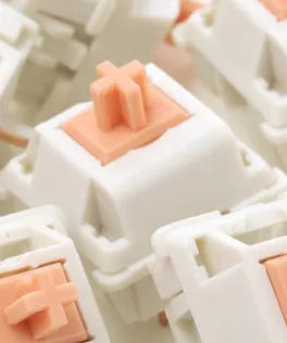 Single clear Panda tactile mechanical keyboard switch for DIY custom builds