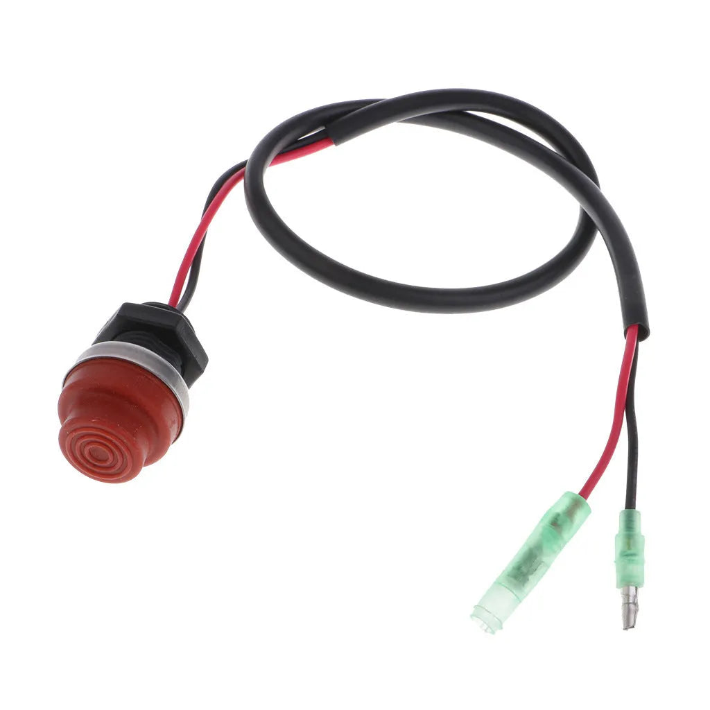 YAMAHA motorboat engine stop switch with plastic housing and safety kill cord