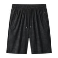 Summer exercise shorts in camouflage pattern, knee-length, mid-waist, quick-drying nylon fabric for men