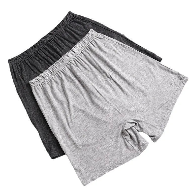 Men's solid colour high-waist boxers in modal fabric showing extended sizing options