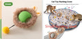 Self-Hi funny cat rolling ball toy in plush cat ball colours Red, Green, and Gray
