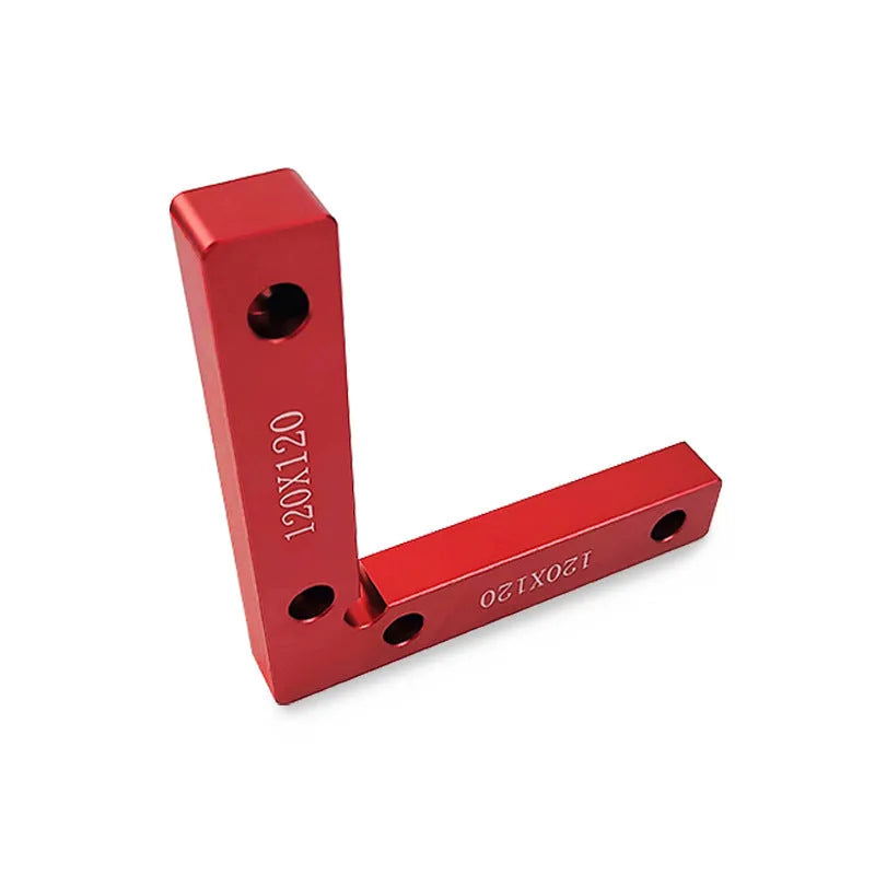 Aluminium alloy woodworking right angle positioning block with scale markings