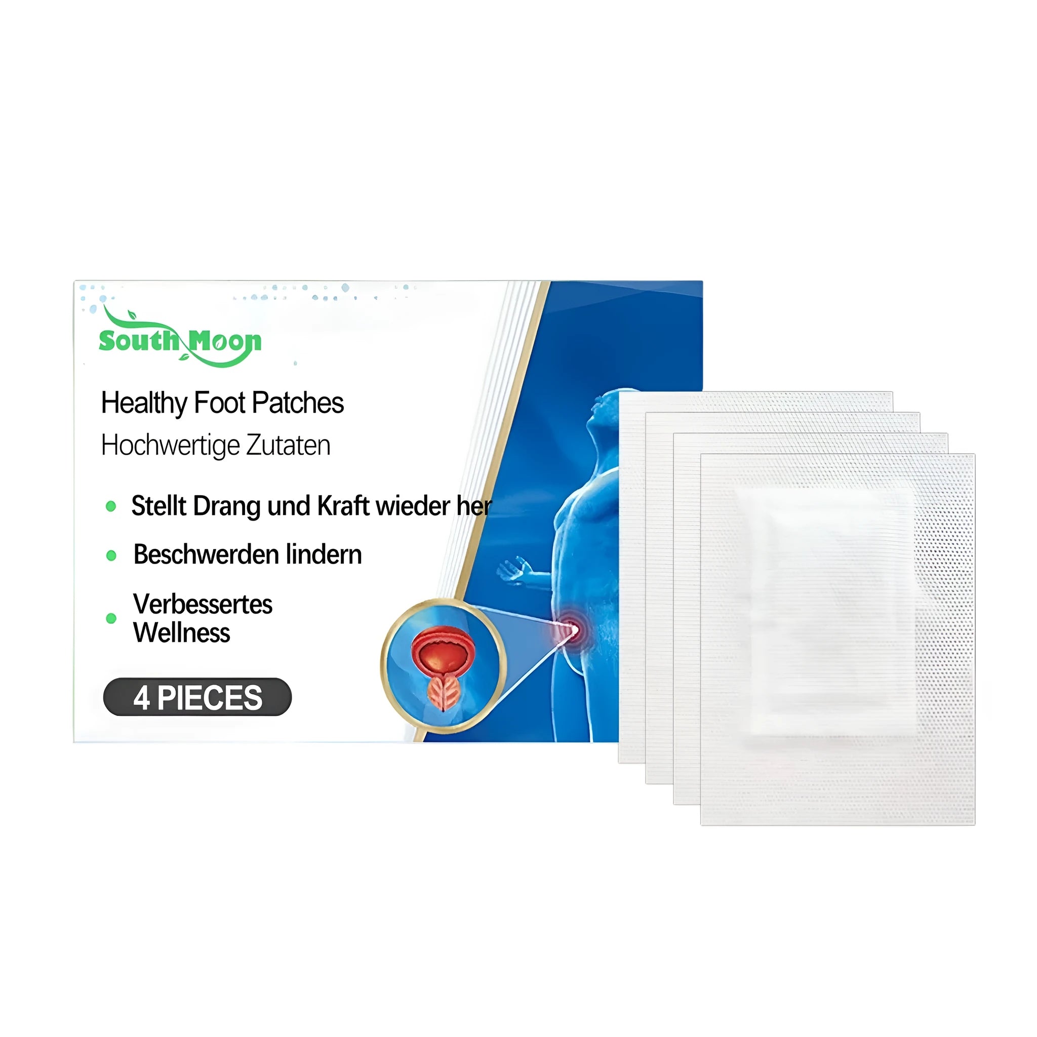 Healthy Foot Patches pack of 4 pieces with ginger mugwort root and lavender oil ingredients