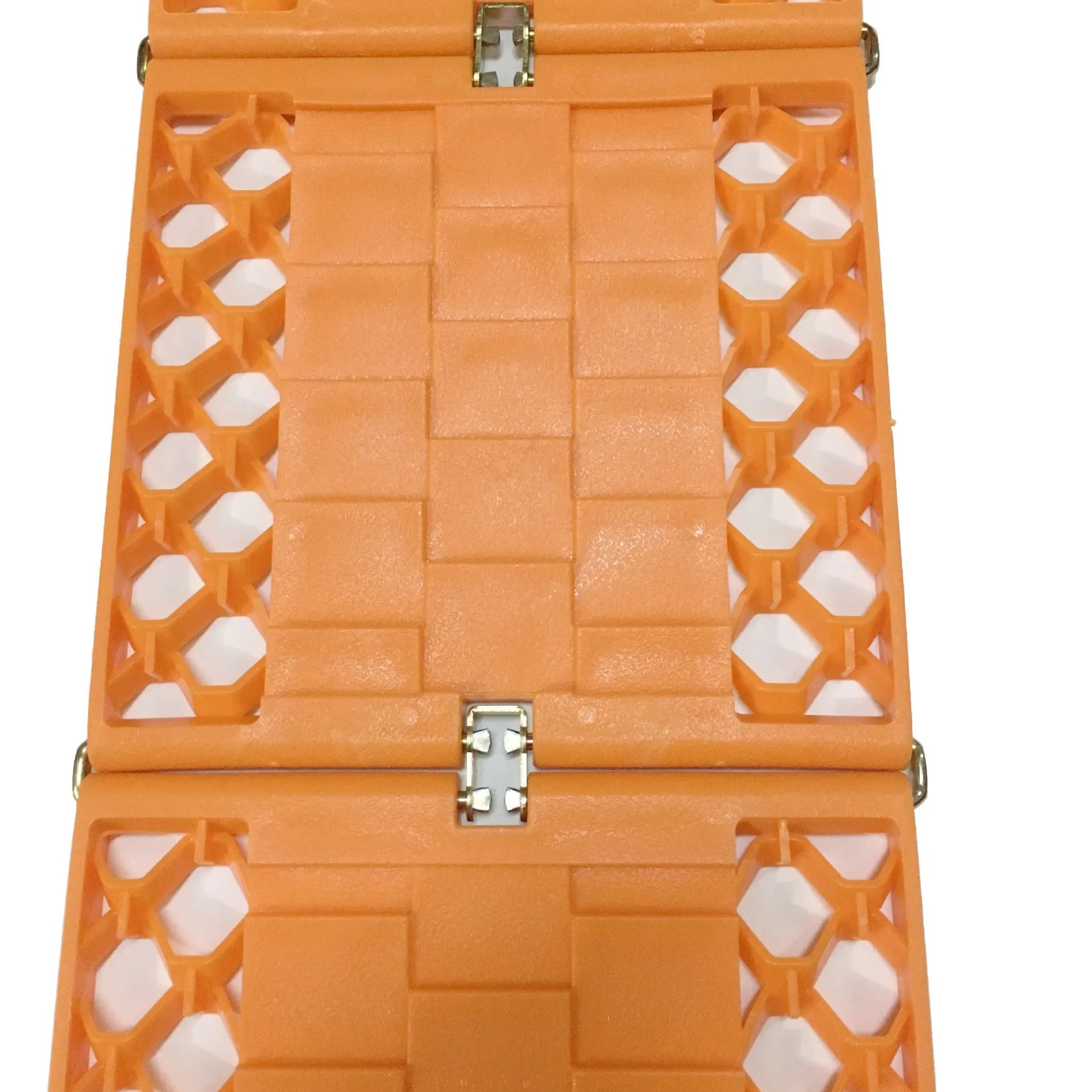 Folding orange anti-slip rescue board for cars and off-road vehicles, PP+metal, unfolded 60cm