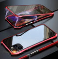 Magnetic king glass metal back cover for iPhone 11 Pro Max in black