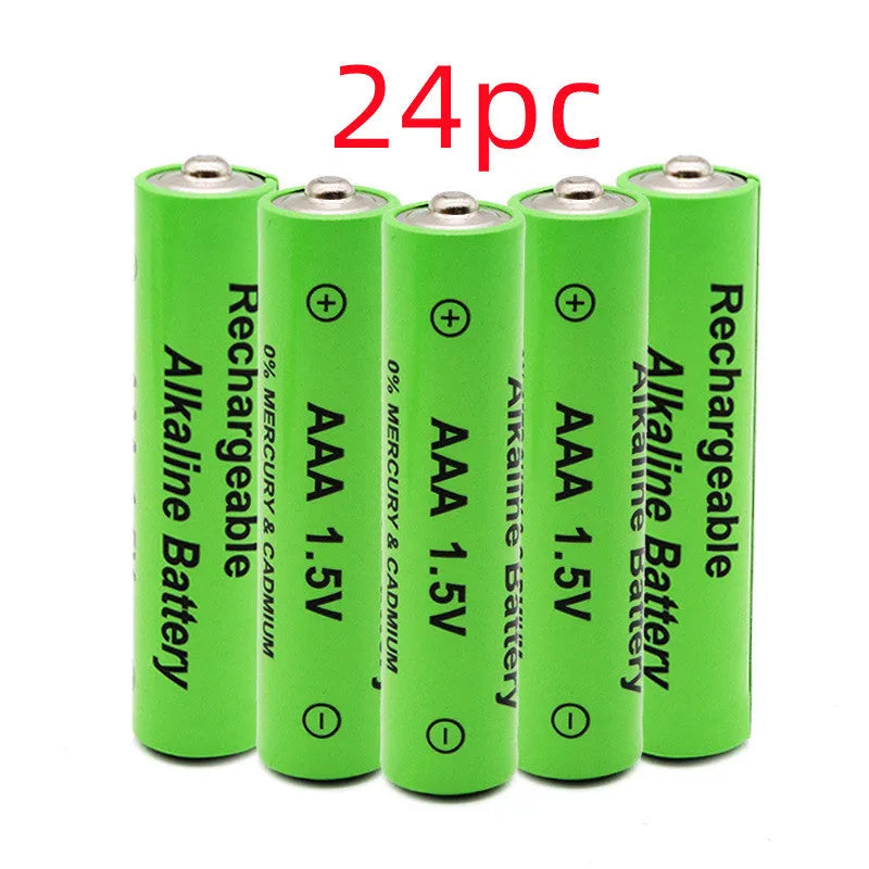Rechargeable AA alkaline battery with 3000mAh capacity and 1.5V voltage