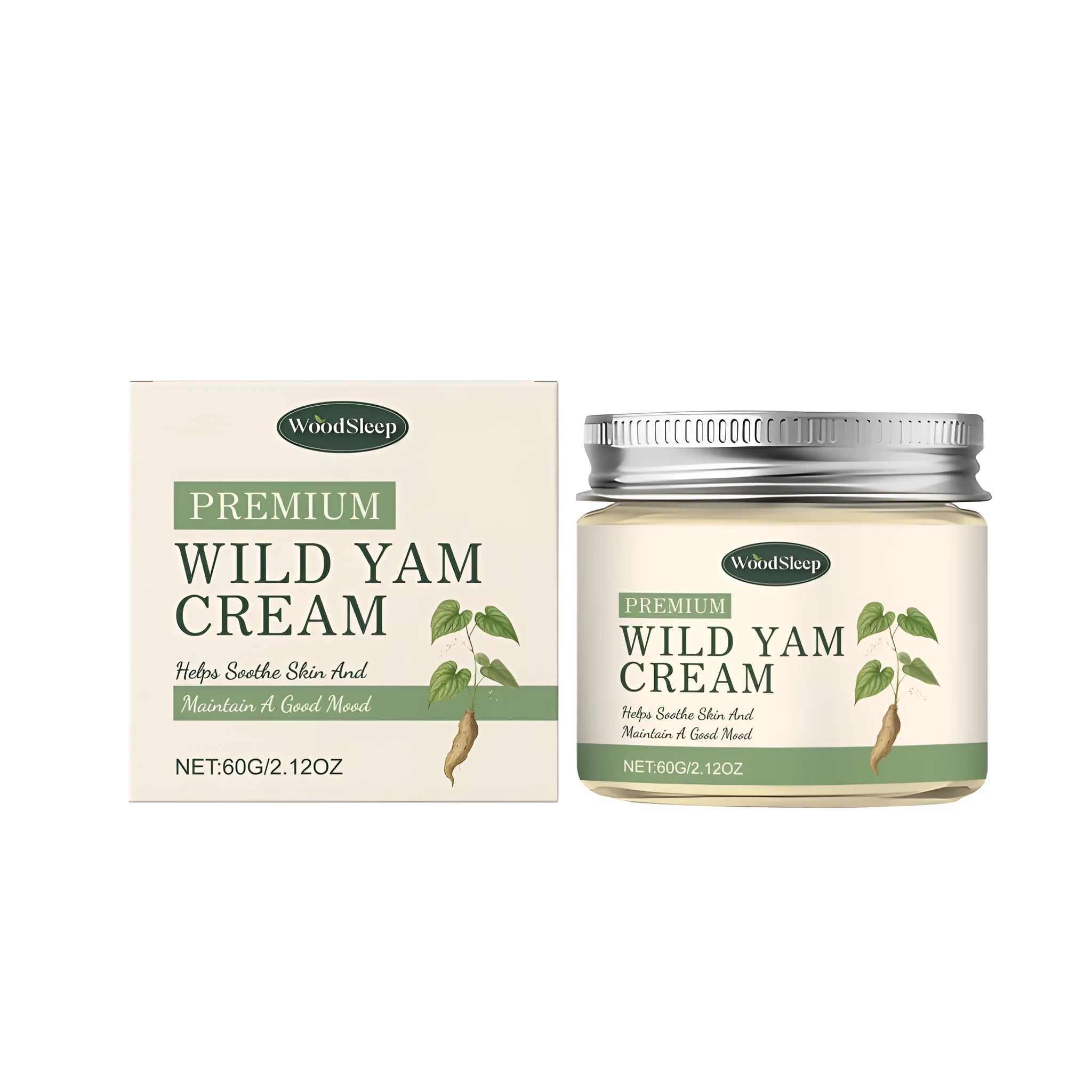 60g Gentle Soothing Care Cream with mint leaves, yam tubers and Asiatic Centella root