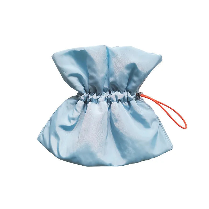 Adjustable soft polyester cat recovery collar in light blue for small to medium cats and dogs