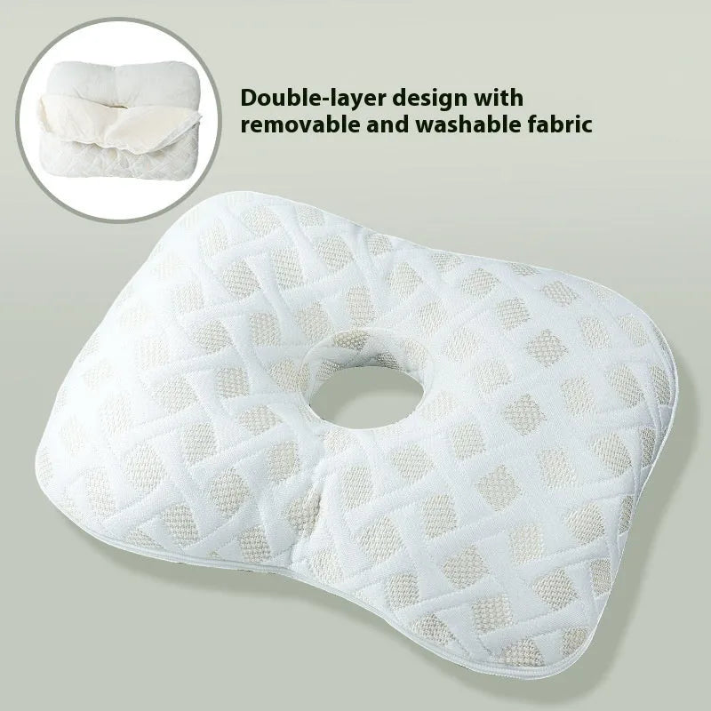 Beauty salon single hole ear pillow with detachable cover in new Chinese style design
